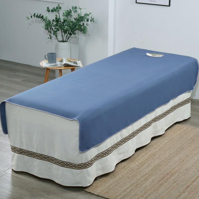 1PC For Spa Clubs Washable Beauty Salon Durable Massage Bed Sheets Solid Color Wrinkle-resistant Bed Cover Bed Sheet
