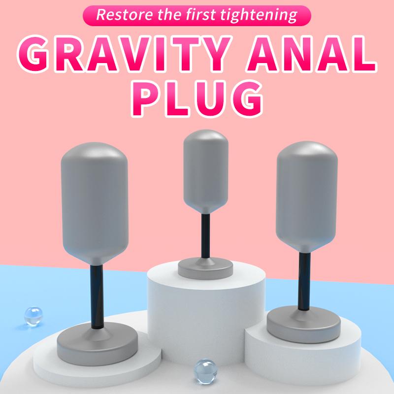 Metal Gravity Anal Plug For Male Female Anal Vaginal Tightness Trainer G-spot Masturbation Massager Adult Erotic Products