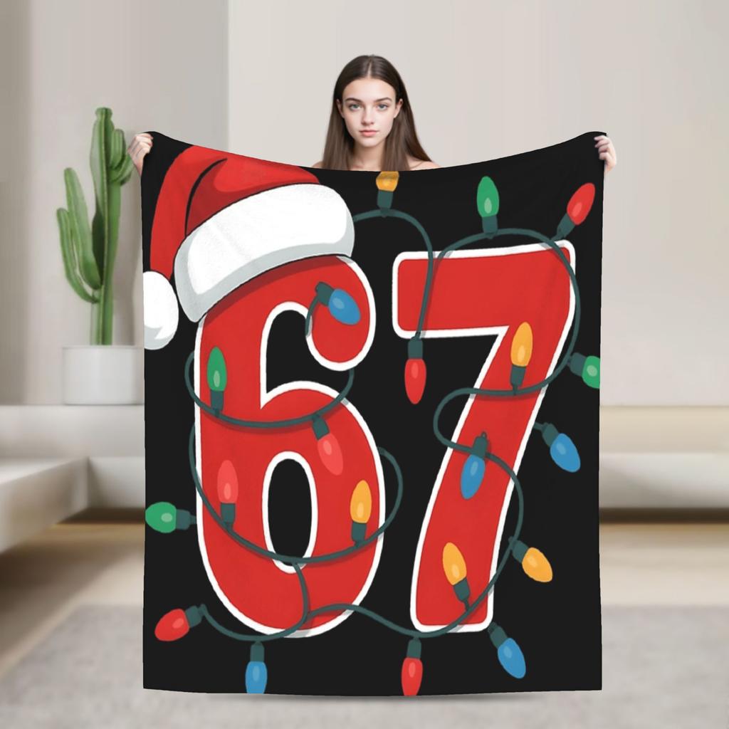 Do The Math 67 Meme Funny Six Seven Blanket Quality Warm Soft  Bedding Throws Winter Children Chair Sofa Bed Novelty Bedspread