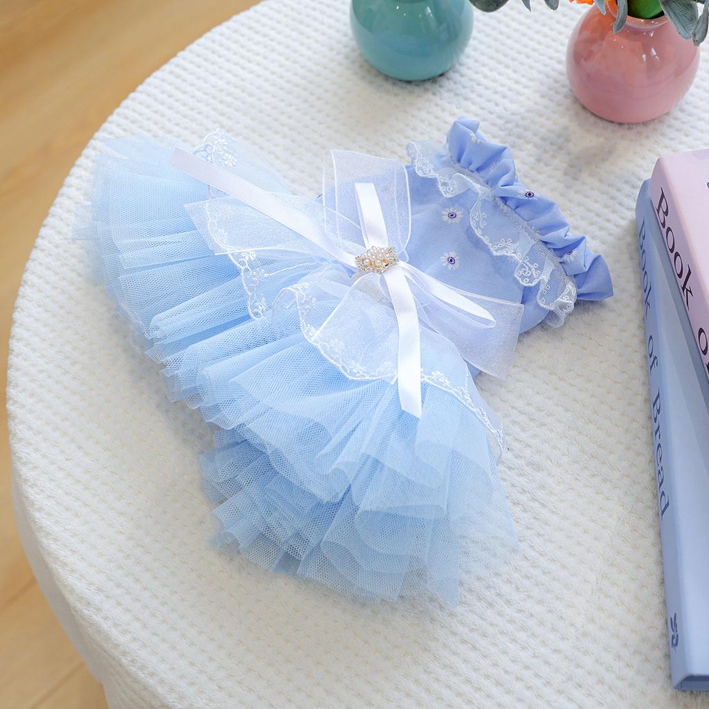Pet Circle Small and Medium Dog Clothes Pet Supplies Pet Dog Clothes New Waltz Veil Skirt