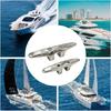 Professional 316 Stainless Steel Eye Pad Oxidation Resistant Cleat Short Leg Boat Mooring Hardware for Boat Dock Mooring