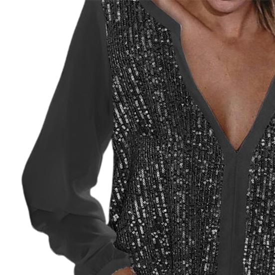 Lady Shirt Plus Size Casual V-Neck Soft Fashion Texture Polyester Pullover Women Blouse