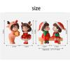 Santa Claus Snowman Elk Girl Boy Couple Figurines for Home Garden DIY Micro Landscape Ornaments Christmas Doll Home Decor