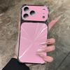 Aurora laser Plating Phone Case For iPhone 17 Air 13 14 15 16 Pro Max 16Pro 17Pro CD Pattern Big Windows Soft Protector Cover