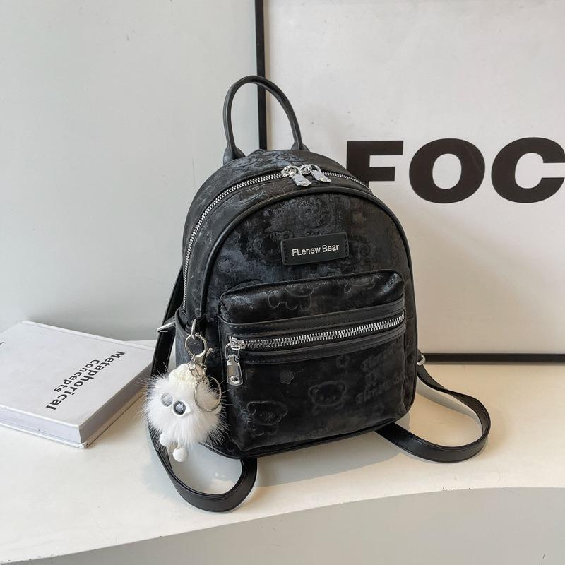 Spring and Summer Embossed New Women's Schoolbag Fashionable Large-capacity Backpack Women's High-end Temperament Backpack Casual Backpack