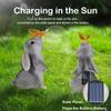 Solar Bunny Cat Statue Garden Decor LED Light Resin Animal Sculpture Figurine Outdoor Decoration for Courtyard