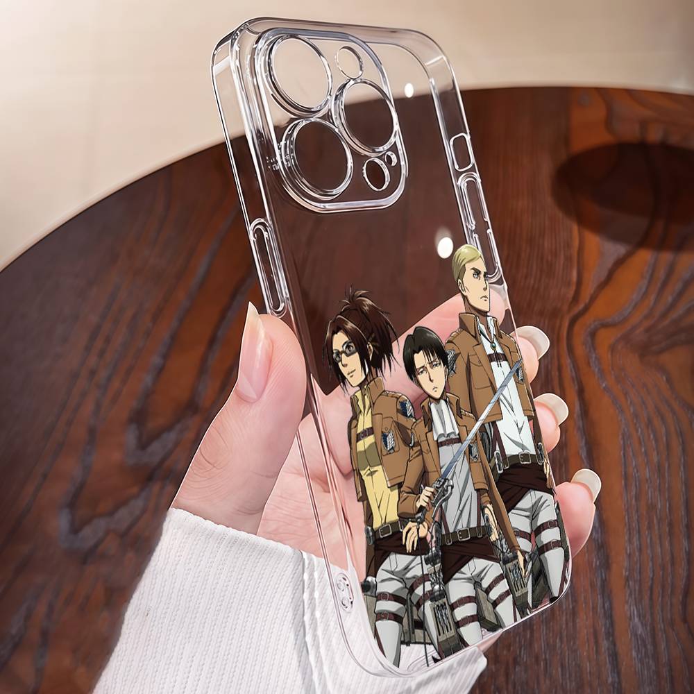 A-Attack O-On Titanes Phone Case TPU For IPhone 17 16 15 14 13 11 12 Pro Max Mini Plus Soft Transparent Soft