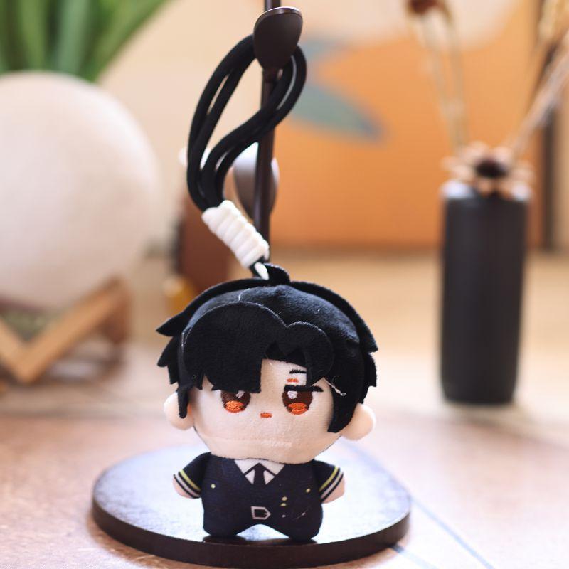 Niedlichster Kawaii Plüschpuppen-Schlüsselanhänger - Flauschige Baumwoll-Stofftier-Hängedekoration für Tasche/Auto/Rucksack (Anime-Stil Plüschtier Geschenk für Kinder Mädchen Jungen)