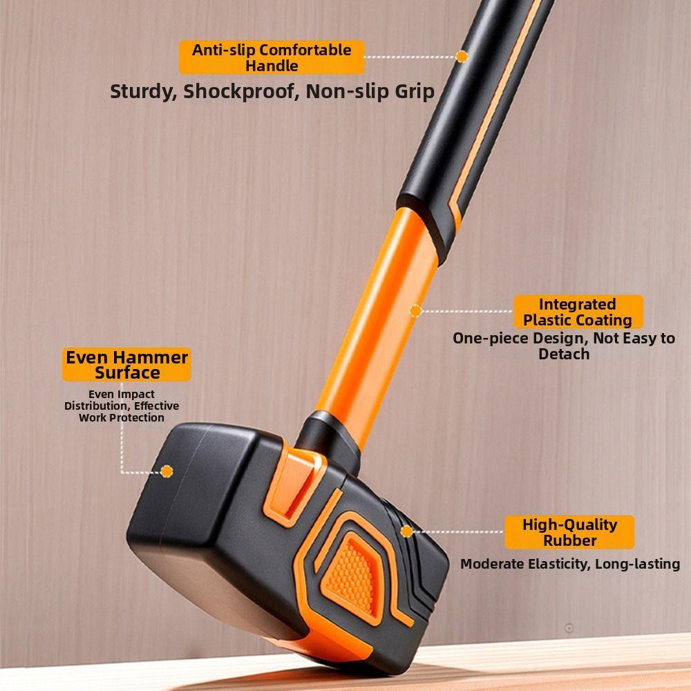 Leather Surface Tile Hammer Multifunctional Square Hammer For Tile Installation