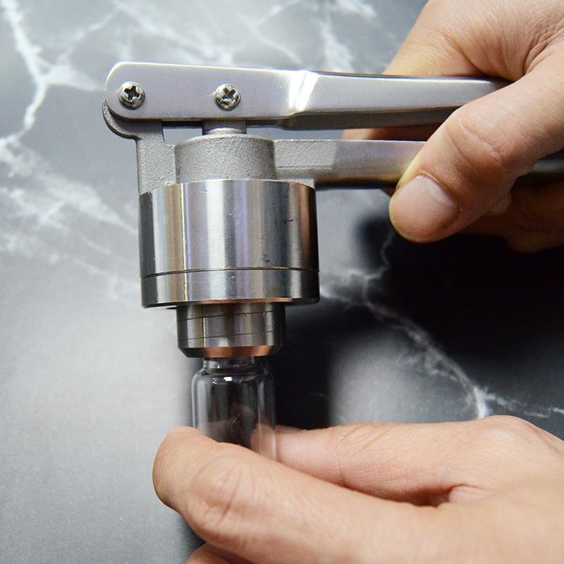 1 Pcs Stainless Steel Manual Crimper Vial Bottle Cap Sealer For 20Mm Aluminum/Plastic Capper Handheld Bottle Sealing Machine