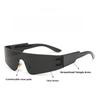 Outdoor Irregular Cycling Glasses, Fashionable Sports Sunglasses, High-end Personalized Frameless Integrated Glasses