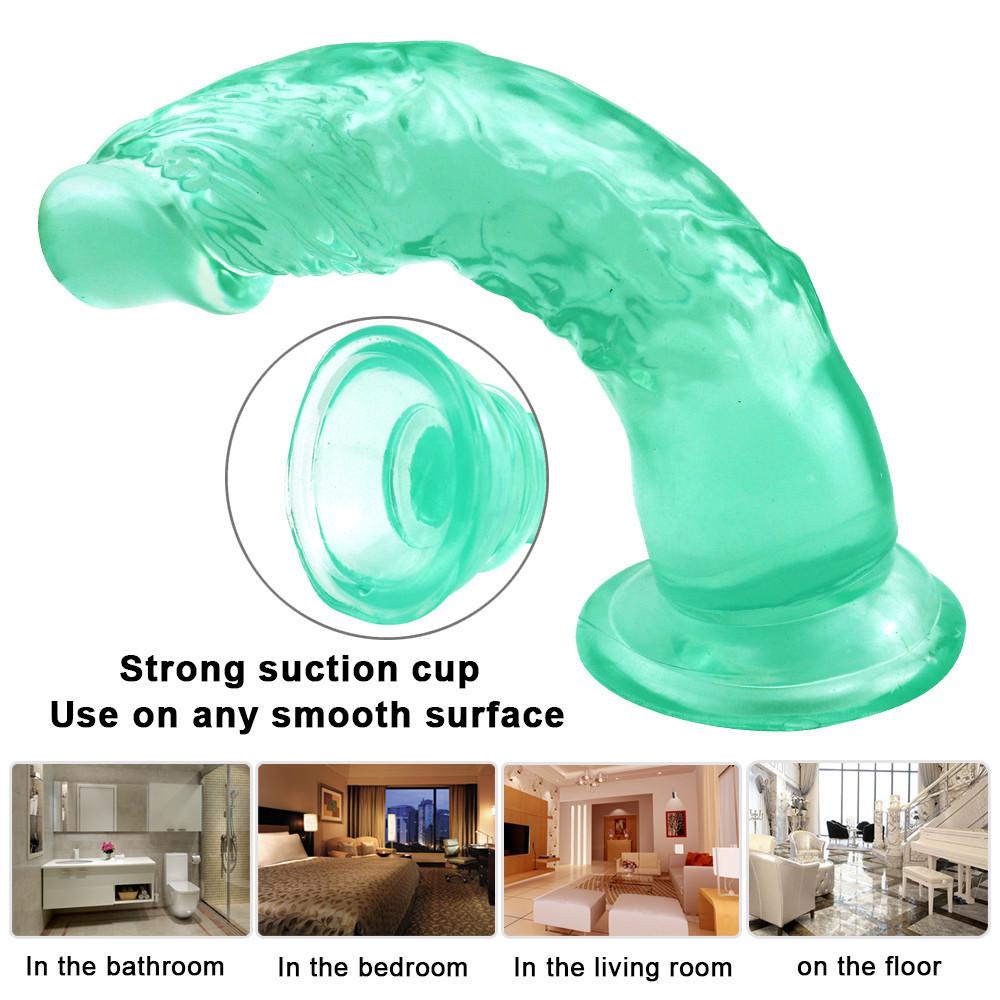 Gode ​​réaliste forte ventouse gelée pénis Dick godemichet Anal jouets sexuels anaux pour femme adultes homme