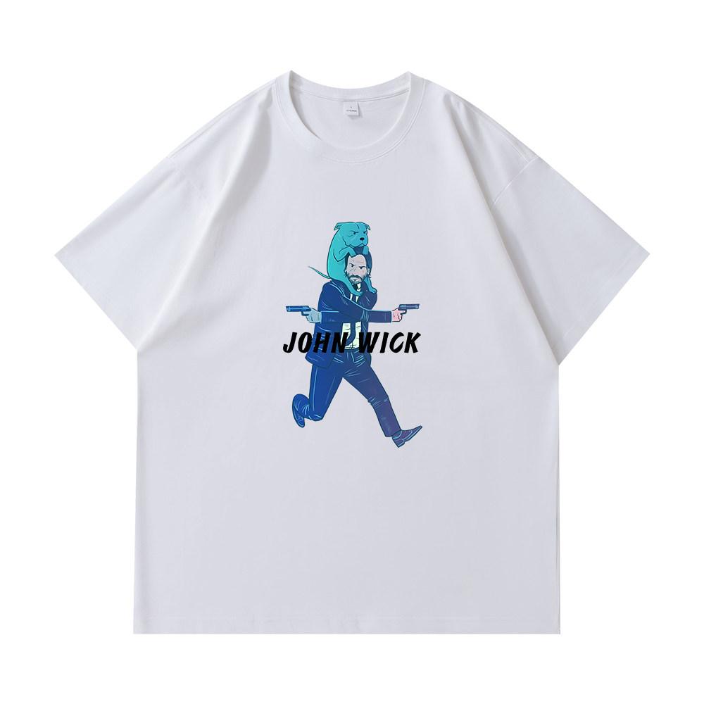 Fastpaced Pursuit 4 John Wick Keanu Reeves Pure Cotton T Shirt Unisexs Clothing and Womens Clothing 2026 Summer New TShirt