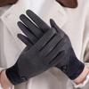 Suede Women's Warm Gloves Touchscreen with Warm Lining Winter Gloves Windproof Running Cyclin Cold Weather Gloves