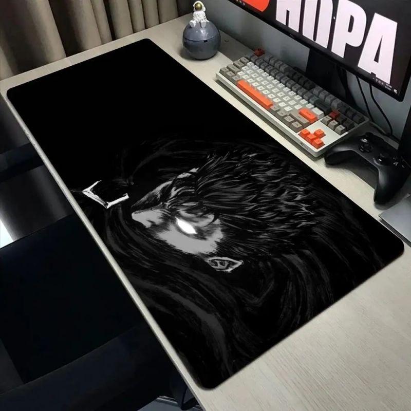 Miecz Guts w Berserk Podkładka pod mysz Komputer Laptop Anime Mata na klawiaturę Duża podkładka pod mysz Klawiatury Gracze Podkładka na biurko Gumowe obszyte krawędzie