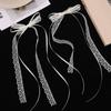 2/4Pcs Sweet Lace Bow Hair Clip White Ribbon Tassel Design Hollow Out Barrettes for Women Girls Trendy Hair Accessories