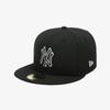 New Era New York Yankees Basic Outline Fitted Cap Black 14881543