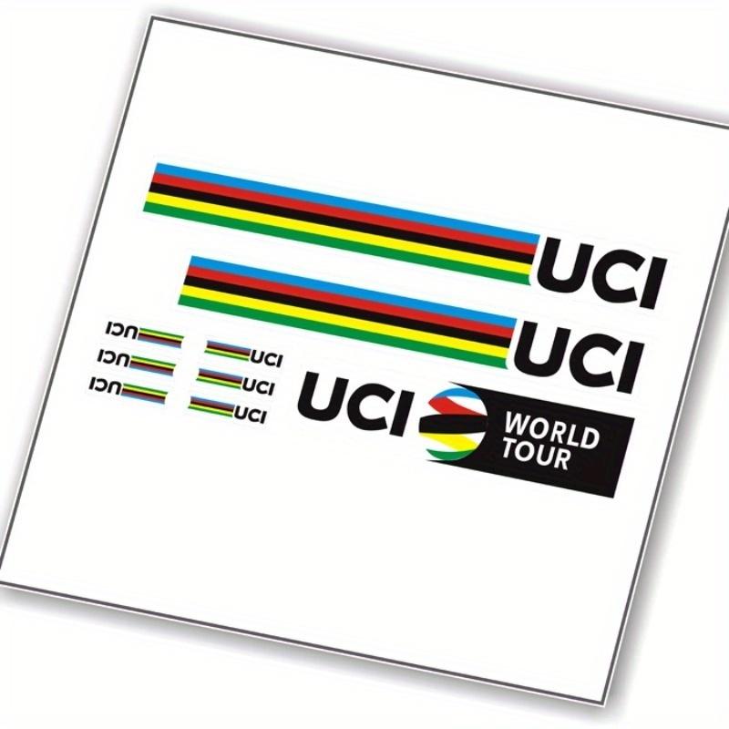 9 ks Rainbow samolepek Tour de France, Vinylové polepy s pruhy šampiona na kolo, auto, helmu, ventilky