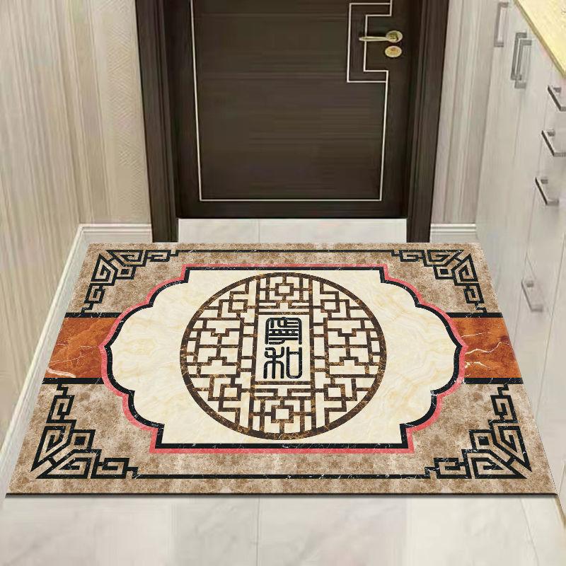New Chinese Style Entrance Carpet  Living Room Carpet Corridor Floor Mat Household Anti Slip Can Be Cut