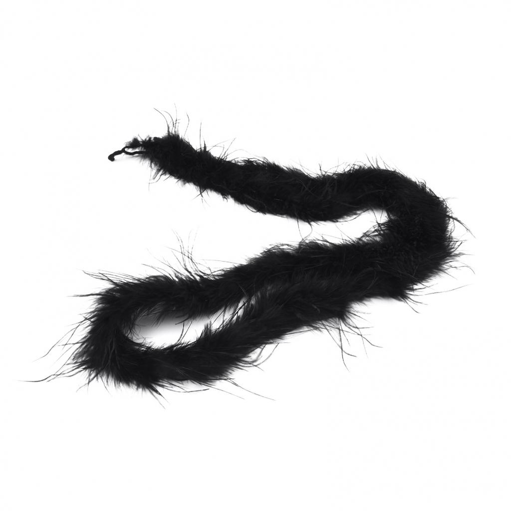 Feather Trim Scarf Add Glamour to Your Outfit with 2M Ostrich Feathers