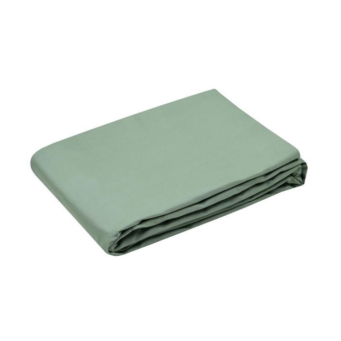 Housse De Couette En Percale De Coton Uni 240 X 220 Cm Elysée Vert