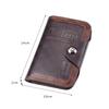 Vintage Men Wallet Card Holder Large Capacity Pu Leather Short Male Purse Id Credit Card Bag Men'S Tri-Fold Wallet Birthday Gift