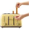 Buydeem 4-slice toaster, model dt640e, mellow yellow, eu