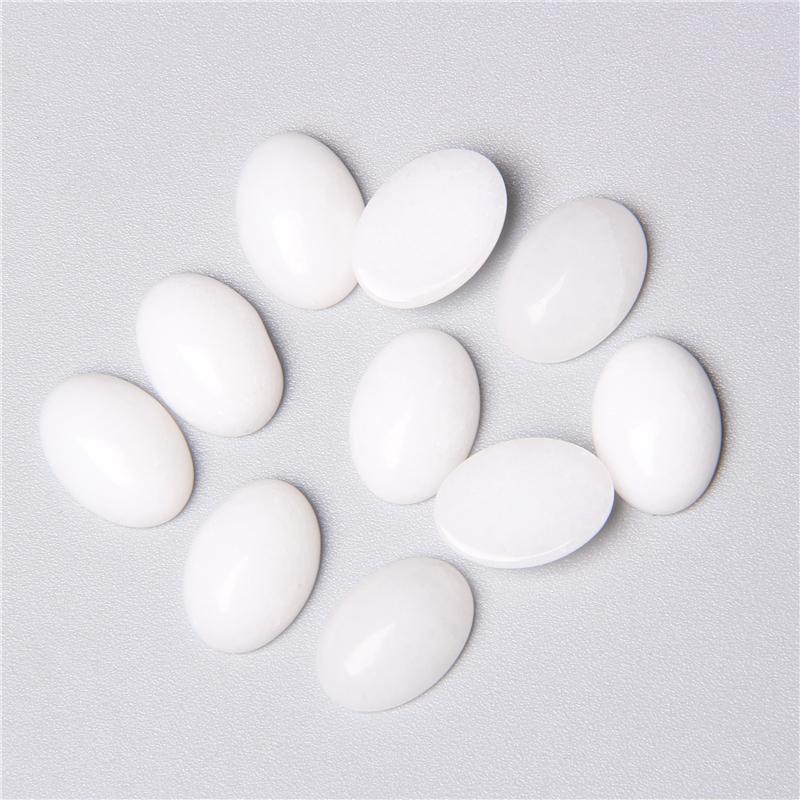 5pc Natural Stone Cabochon Oval Charm Egg Shape Flatback Stone Loose Cabochon for DIY Jewerly Ring Necklace Bracelet Accessories