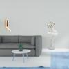 Folding Wall Hook Clothes Organizer with Ballerina Figurine Modern Dancing Girl Art Sculpture for