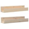 823584 vidaXL Wall Shelves 2 Pcs 50x12x9 Cm Solid Pine Wood