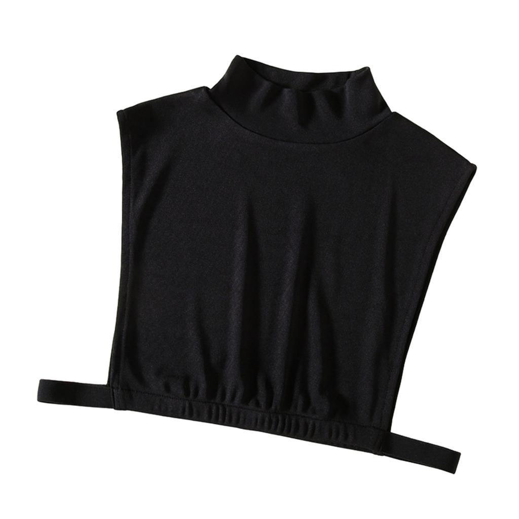 Womens Fake Collar Universal Removable Elegant Half Turtleneck Insert Collar Solid Color Half Top Blouses Neck Warmer