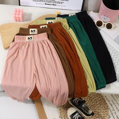 Kinder Sommer Anti-Mücken-Hose Bambusfaser Antibakteriell Elastischer Bund Kurze Hose Unisex Outdoor Leichte Kühlende Kleidung