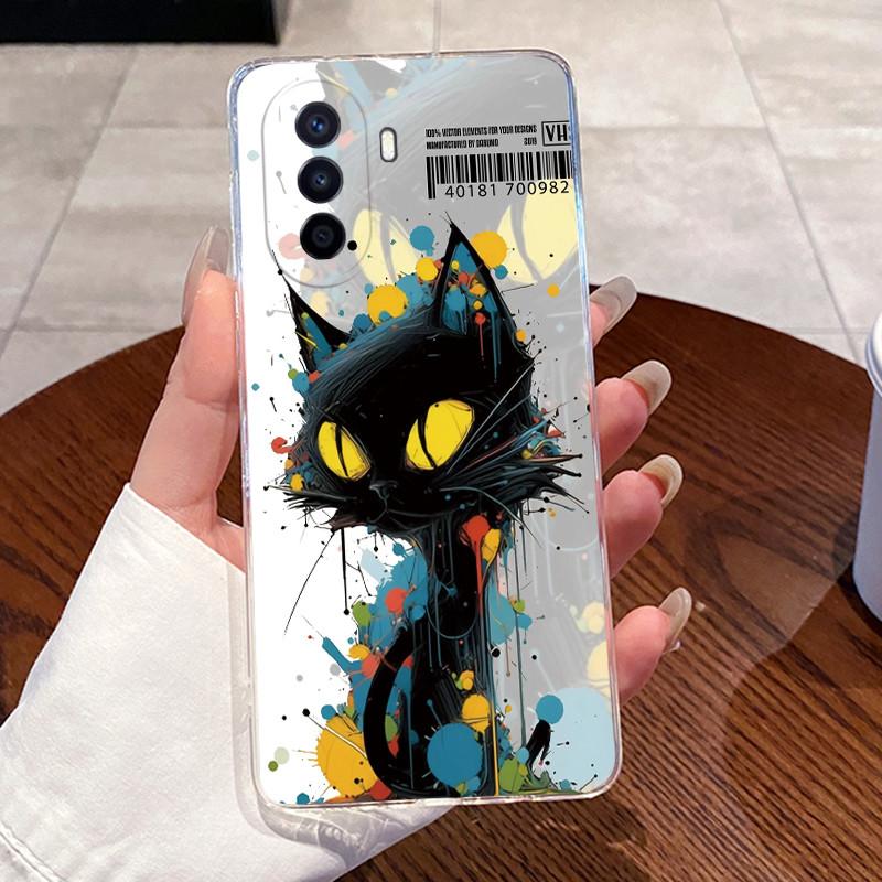 Jelly Casing For Huawei Nova Y70 PLUS/Nova Y70/Nova Y71 Funda Clear Silicone Soft TPU Back Cover Cute Cat Rabbit Protective Case