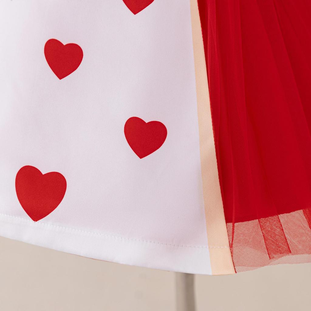 Queen of Hearts Halloween Cosplay Skirt and Gown Costume