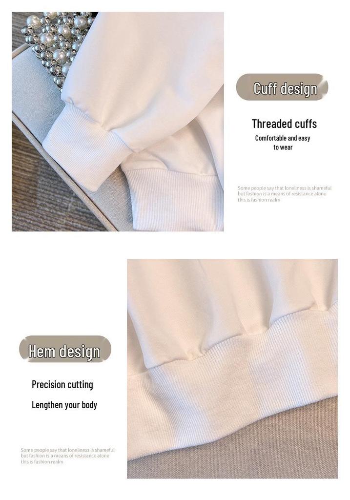 Plus Size Loose Autumn Hoodie, 200-350 Jin, Bust 150/160/170 - Style 6017