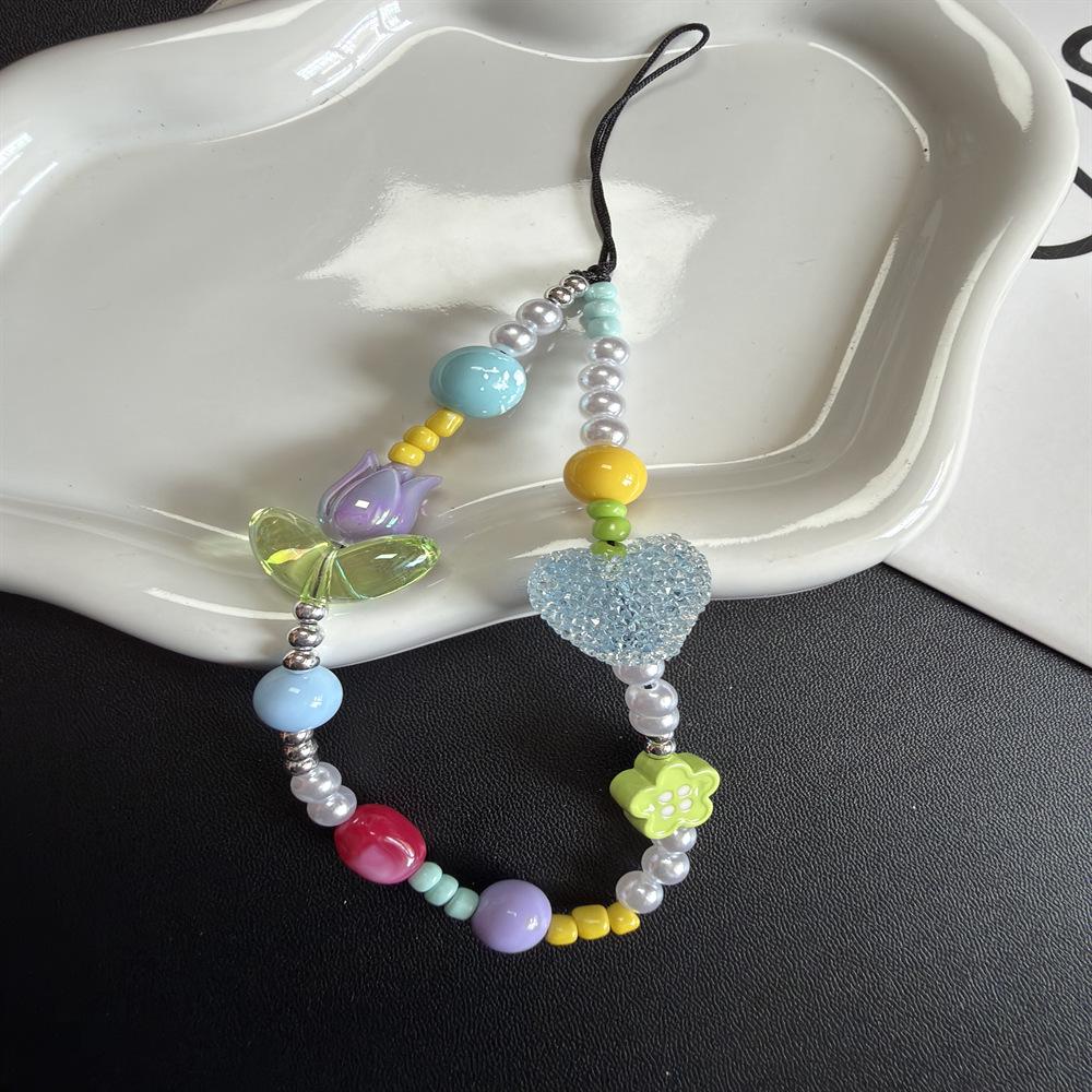Handmade Beaded Camera & Phone Lanyard - Cute Summer Design
