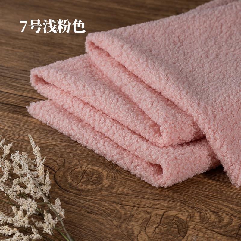 Teddy Plush Fabric Elasticity Soft By The Meter for Toys Pet Nest Cushion Handmade DIY Sewing Faux Lamb Fur Cloth Beige White
