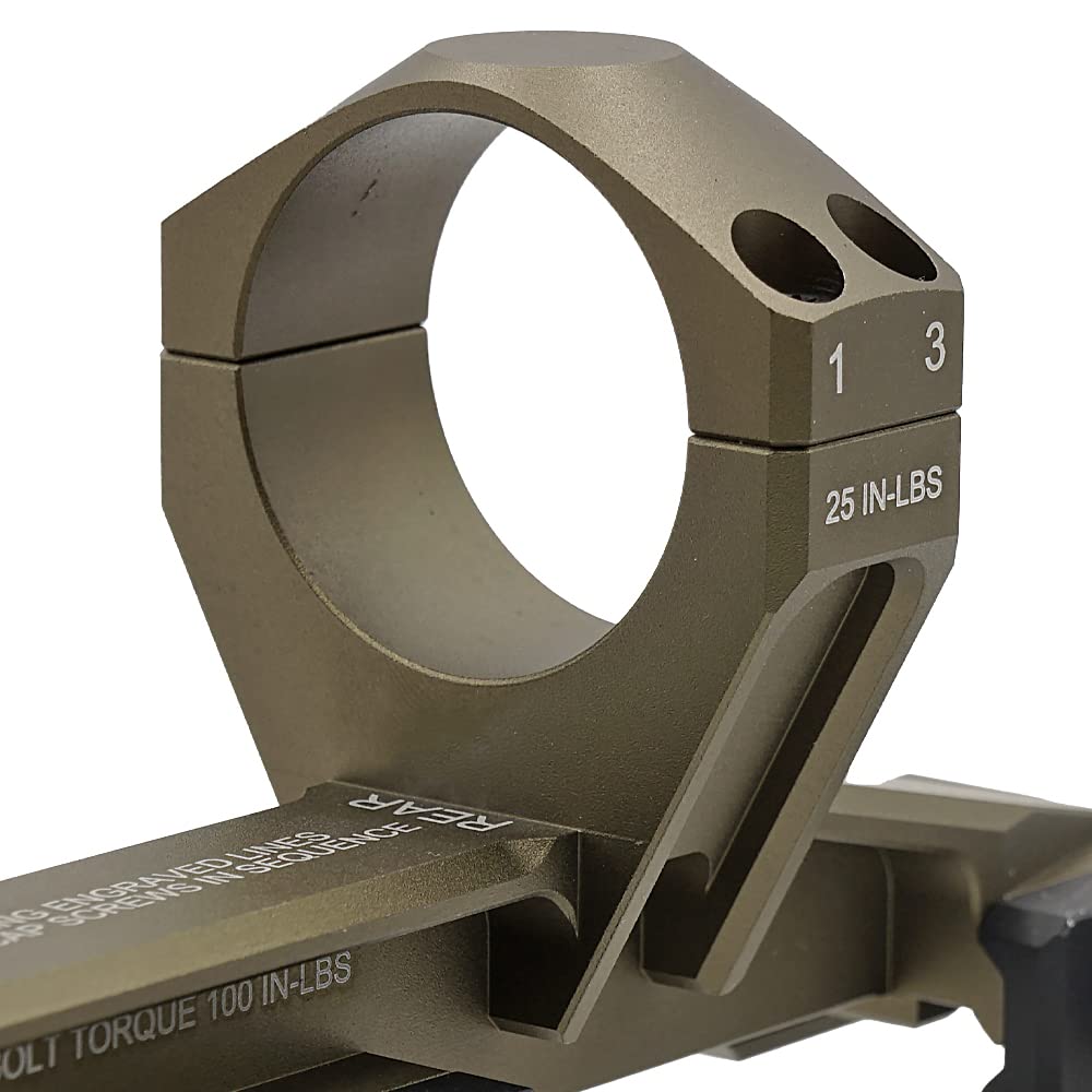 Evolution Gear NIGHTFORCE Ultra Mount 1.54" High Scope Mount Replica, 30mm Diameter, Hard Anodized 6068 Aluminum, Dark Earth