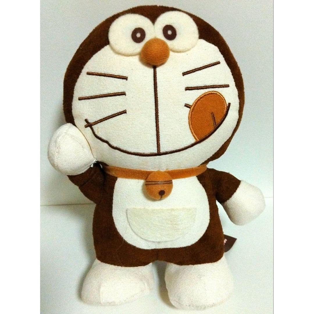 [Super rare!! Rare] A little retro Sepia Doraemon stuffed toy brown