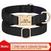 Personalized Nylon Dog Collar Waterproof Pet Collars With Customized Buckle for Small Medium Large Dogs Labrador Free DIY Name