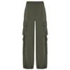 MO&Co. Matte Cupro Drawstring Cargo Pants