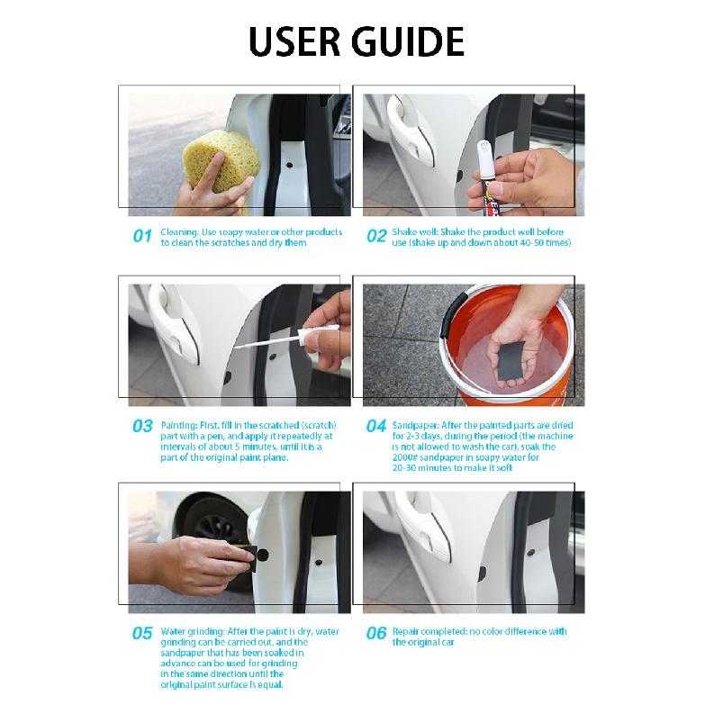 SEAMETAL Universal-Auto-Kratzer-Reparatur-Lackstift, wasserdicht, zur Reparatur von Autolacken, zur Lackpflege, zum Entfernen von Kratzern für das Auto