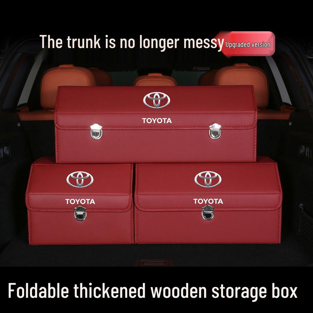 Fits in the trunks of Toyota Land Cruiser, Highlander, and Corolla.