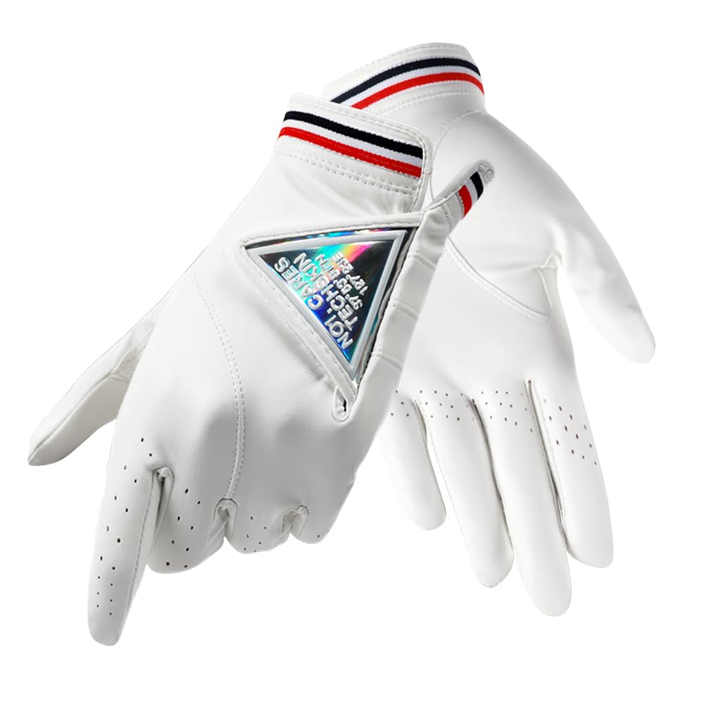 

TECH SKIN Stealth Stretch перчатки для гольфа на обе руки для женщин 4WAY Close Contact удобные для ношения (19(16,5-17см))