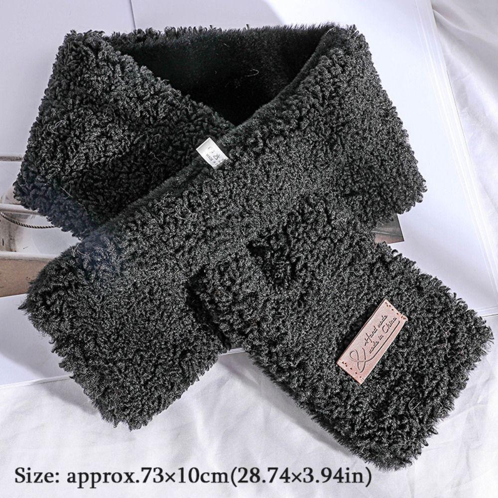 Thicken Neck Scarf Winter Warm Neck Warmer New Cross Scarf