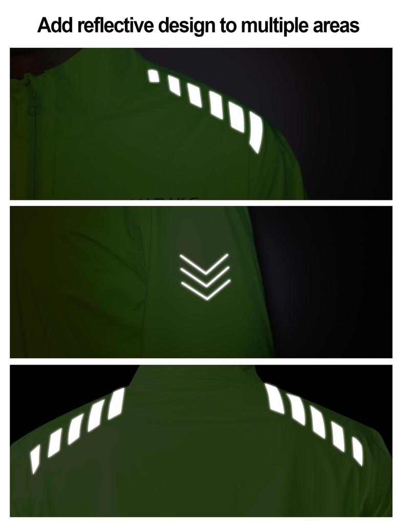 INBIKE Waterproof Cycling Jacket Mens Windproof Reflective Lightweight 10000mmH₂O Waterproof Running  Outdoor Activities