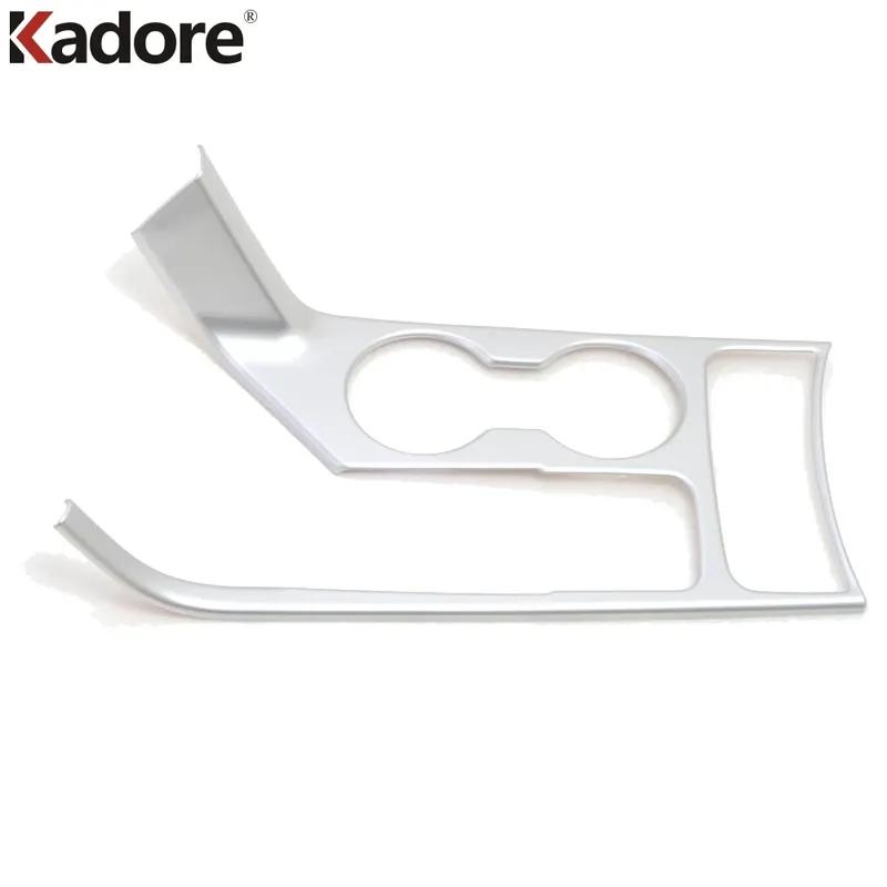 Car Center Console Gear Shift Box Panel Cover Trim For KIA Sportage 2016 2017 2018   Water Cup Holder Frame Accessories