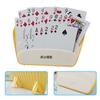 2Pcs 3 Layers Poker Card Holder Little Hands Kids Seniors Arthritis Hands-Free Paper Cards Desktop Stand Rack Tray Family Card Board Game Accessories