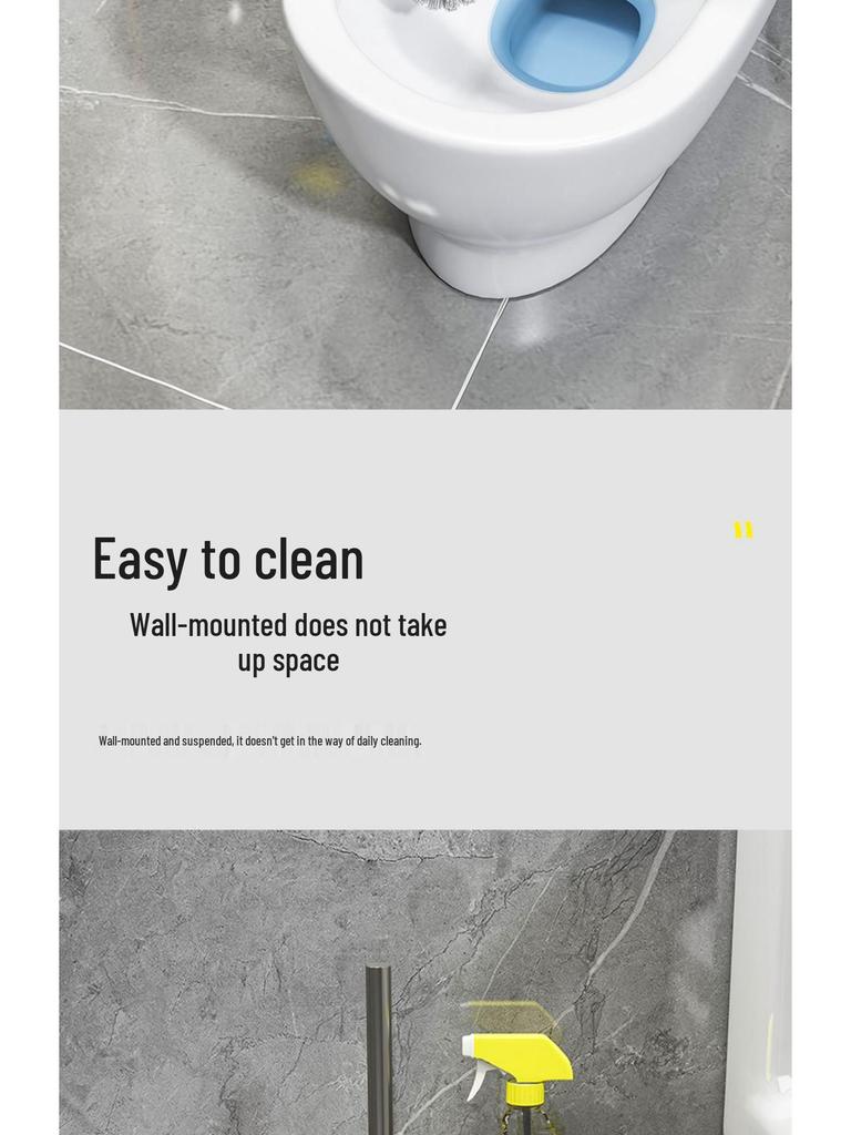 Nástěnná sada držáku na WC štětku pro efektivní čištění