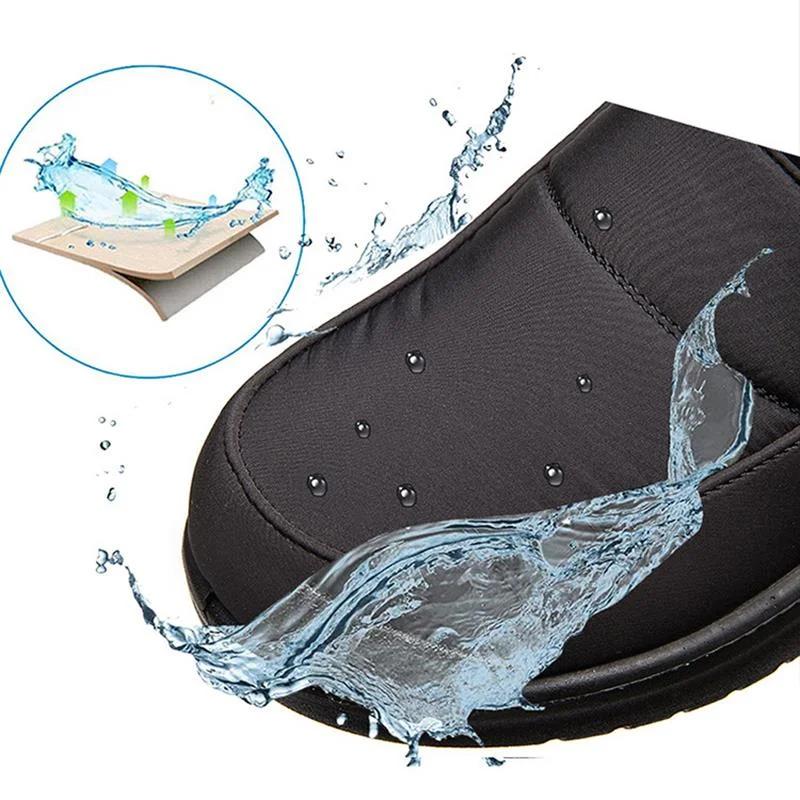 Women Boots Snow Fur Shoes Woman Zipper Platform Boots For Women Soft Ankle Boots Waterproof Plush Winter Shoes